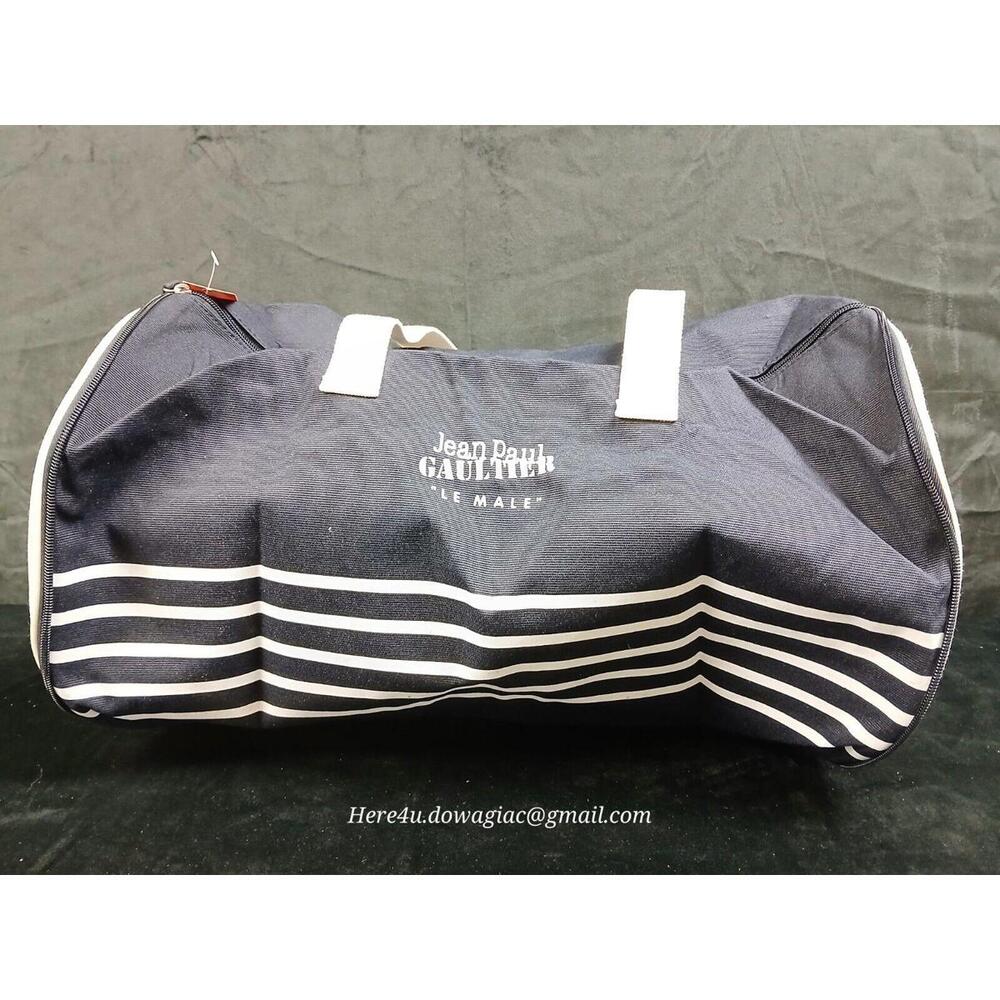 Vintage Jean Paul Gaultier Le Male Folding Canvas Weekend Bag